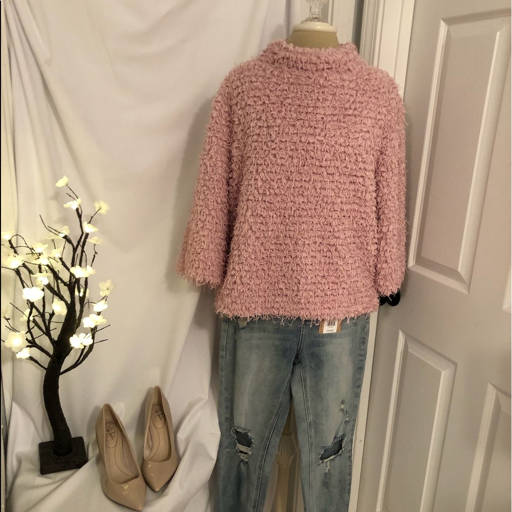 NWOT VINCE CAMUTO Teddy-Knit Mock Neck sweater